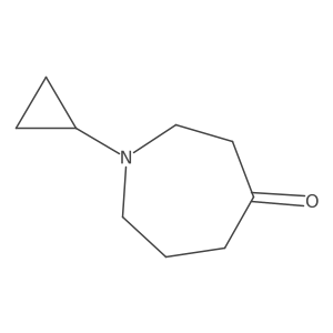 1-Cyclopropylazepan-4-one结构式