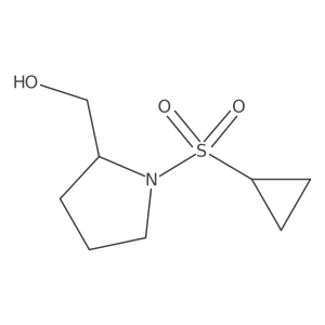 [(2S)-1-(Cyclopropanesulfonyl)pyrrolidin-2-yl]methanol Structure