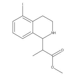 Methyl 2-(5-iodo-1,2,3,4-tetrahydroisoquinolin-1-yl)propanoate结构式