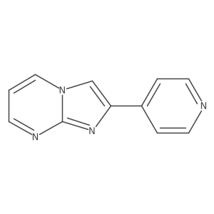 4-{Imidazo[1,2-a]pyrimidin-2-yl}pyridine结构式