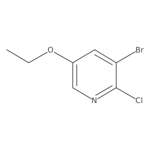 3-Bromo-2-chloro-5-ethoxypyridine结构式