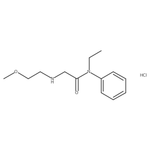 N-Ethyl-2-((2-methoxyethyl)amino)-N-phenylacetamide hydrochloride Structure
