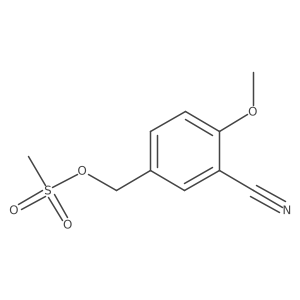 2-Methoxy-5-[[(methylsulfonyl)oxy]methyl]benzonitrile Structure