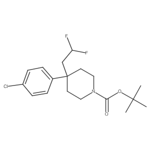 Tert-butyl-4-(4-chlorophenyl)-4-(2,2-difluoroethyl)-piperidine-1-carboxylate Structure