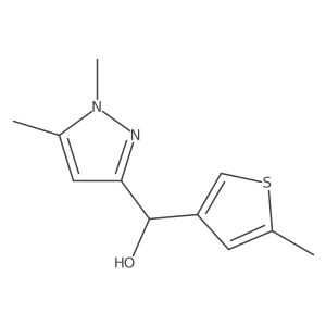(1,5-dimethyl-1H-pyrazol-3-yl)(5-methylthiophen-3-yl)methanol Structure