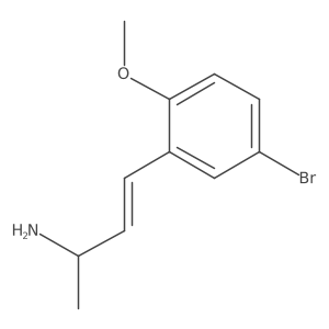 4-(5-Bromo-2-methoxyphenyl)but-3-en-2-amine结构式