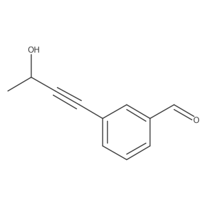 3-(3-Hydroxybut-1-yn-1-yl)benzaldehyde结构式