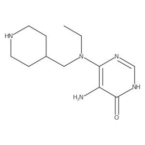 4(3H)-Pyrimidinone, 5-amino-6-[ethyl(4-piperidinylmethyl)amino]-结构式