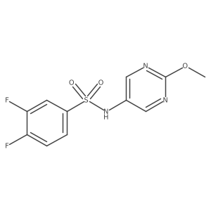 3,4-difluoro-N-(2-methoxypyrimidin-5-yl)benzenesulfonamide Structure