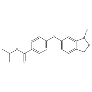1-Methylethyl 5-[(1,3-dihydro-1-hydroxy-2,1-benzoxaborol-6-yl)oxy]-2-pyrazinecarboxylate Structure