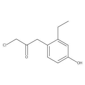 1-Chloro-3-(2-ethyl-4-hydroxyphenyl)propan-2-one Structure