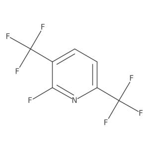 2-Fluoro-3,6-bis(trifluoromethyl)pyridine结构式
