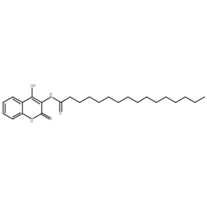 N-(4-Hydroxy-2-oxo-1,2-dihydroquinolin-3-yl)palmitamide结构式