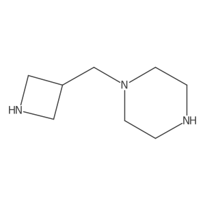 1-[(Azetidin-3-yl)methyl]piperazine Structure