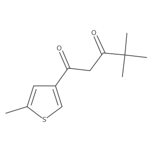 4,4-Dimethyl-1-(5-methylthiophen-3-yl)pentane-1,3-dione Structure