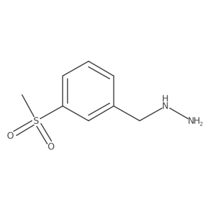 [(3-Methanesulfonylphenyl)methyl]hydrazine结构式