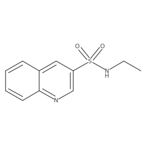 N-ethylquinoline-3-sulfonamide结构式