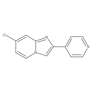 4-{7-Chloroimidazo[1,2-a]pyridin-2-yl}pyridine Structure