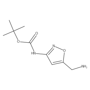 tert-Butyl (5-(aminomethyl)isoxazol-3-yl)carbamate Structure