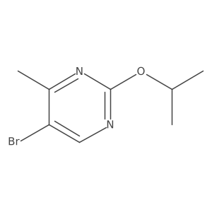5-Bromo-2-isopropoxy-4-methylpyrimidine结构式