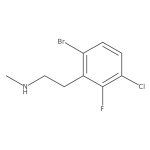 [2-(6-Bromo-3-chloro-2-fluorophenyl)ethyl](methyl)amine结构式