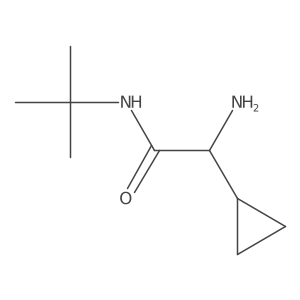 Cyclopropaneacetamide, I+/--amino-N-(1,1-dimethylethyl)-结构式