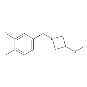 1-[(3-Bromo-4-methylphenyl)methyl]-3-methoxyazetidine结构式