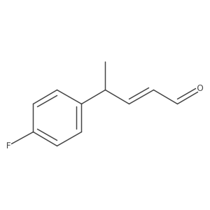 4-(4-Fluorophenyl)pent-2-enal Structure