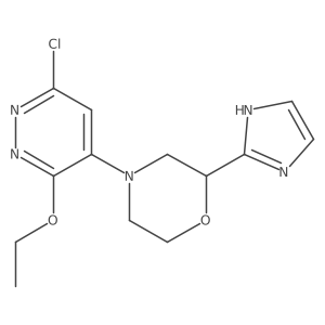 4-(6-chloro-3-ethoxypyridazin-4-yl)-2-(1H-imidazol-2-yl)morpholine结构式