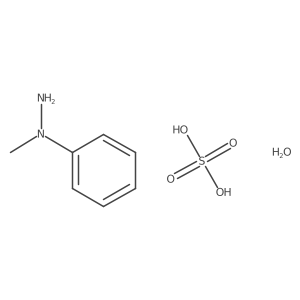 1-Methyl-1-phenylhydrazine sulfate dihydrate Structure