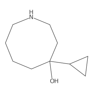 4-Cyclopropylazocan-4-ol结构式