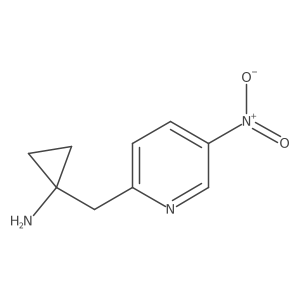 1-[(5-Nitropyridin-2-yl)methyl]cyclopropan-1-amine结构式