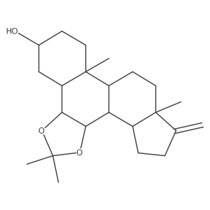 Androstane-3,6,7-triol, 17-methylene-, cyclic 6,7-(1-methylethylidene acetal), (3beta,5alpha,6alpha,7beta)- Structure