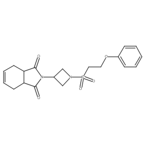 2-(1-((2-phenoxyethyl)sulfonyl)azetidin-3-yl)-3a,4,7,7a-tetrahydro-1H-isoindole-1,3(2H)-dione Structure