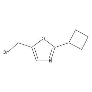 5-(Bromomethyl)-2-cyclobutyl-1,3-oxazole Structure