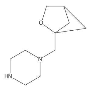 1-({2-Oxabicyclo[2.1.1]hexan-1-yl}methyl)piperazine Structure