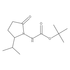 Tert-butyl (2-isopropyl-5-oxopyrrolidin-1-yl)carbamate Structure