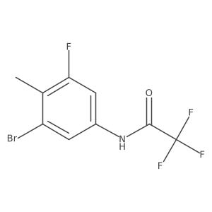 N-(3-Bromo-5-fluoro-4-methylphenyl)-2,2,2-trifluoroacetamide Structure