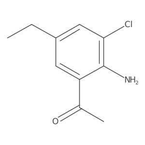 1-(2-amino-3-chloro-5-ethylphenyl)Ethanone结构式