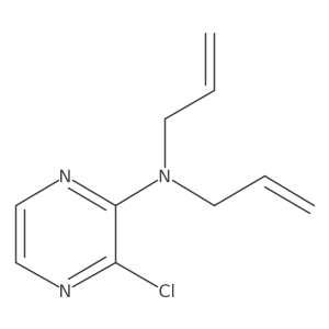 N,N-diallyl-3-chloropyrazin-2-amine Structure
