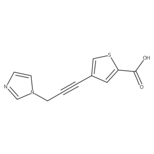 4-[3-(1H-imidazol-1-yl)prop-1-yn-1-yl]thiophene-2-carboxylic acid Structure