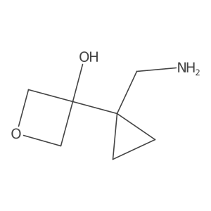 3-[1-(Aminomethyl)cyclopropyl]oxetan-3-ol Structure