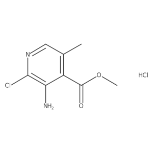 Methyl 3-amino-2-chloro-5-methylisonicotinate hydrochloride Structure