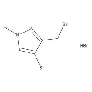 4-bromo-3-(bromomethyl)-1-methyl-1H-pyrazole hydrobromide Structure