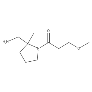 1-[2-(Aminomethyl)-2-methylpyrrolidin-1-yl]-3-methoxypropan-1-one Structure