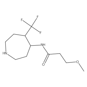 3-methoxy-N-[5-(trifluoromethyl)azepan-4-yl]propanamide结构式