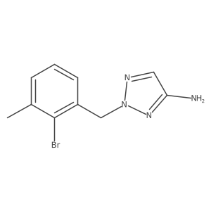 2-[(2-bromo-3-methylphenyl)methyl]-2H-1,2,3-triazol-4-amine结构式