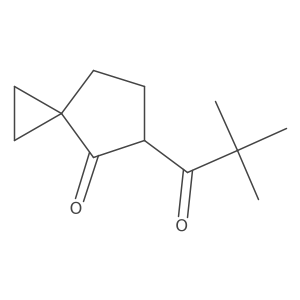 5-(2,2-Dimethylpropanoyl)spiro[2.4]heptan-4-one结构式