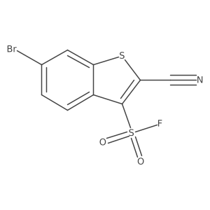 6-Bromo-2-cyano-1-benzothiophene-3-sulfonyl fluoride结构式