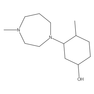 4-Methyl-3-(4-methyl-1,4-diazepan-1-yl)cyclohexan-1-ol Structure